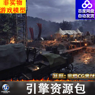 UE5.2中世纪战场营地战区要塞Medieval Warzone Environment