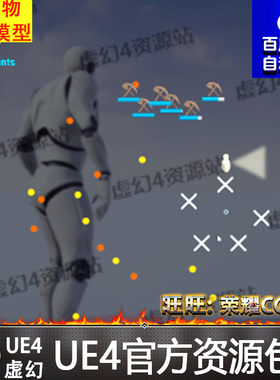 UE4方位位置坐标标记虚幻4游戏场景记录蓝图 Map Widget