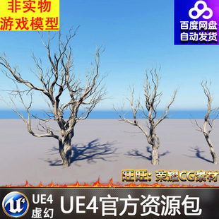 UE5树木枯木死树枯萎干枯树枝树干FBX