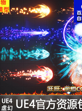 虚幻4 Luos's PewPew Particle Pack UE4龟派气功激光波大招特效