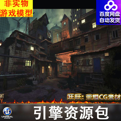 UE5欧洲街道工业棚户区Modular Street Industrial Slums Alley