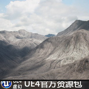 写实粗糙山脉地形环境场景 UE4虚幻4 Rugged Landscape v2.0