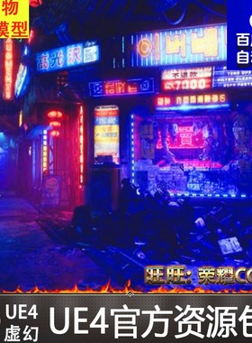 UE5虚幻赛博朋克未来城市Butcher's Alley Palmetro Future City