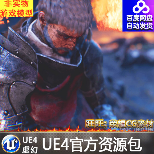 UE4虚幻4 Ravens S2 Templar Knight 圣殿骑士剑客人物动画模型