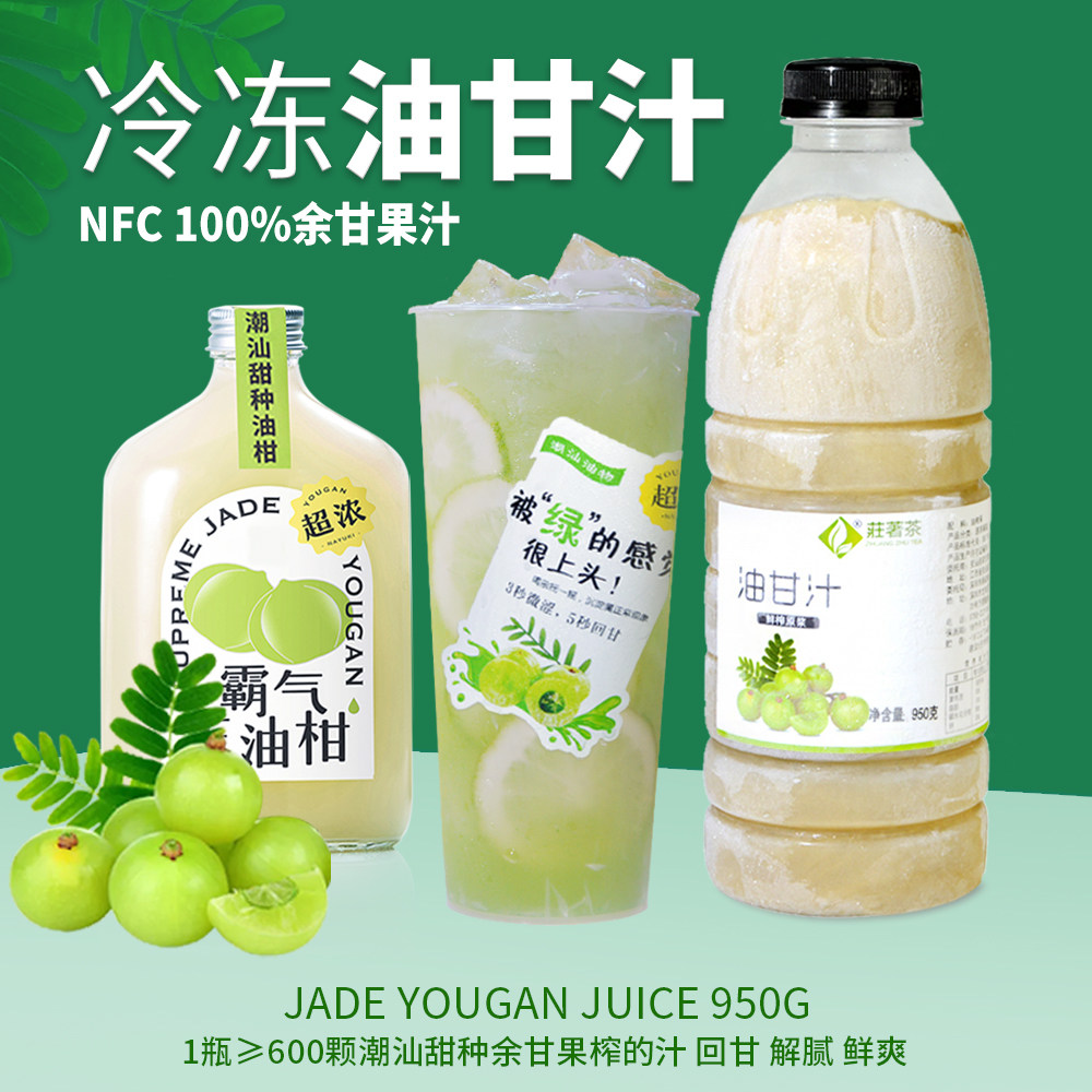 冷冻油柑汁 原榨余甘子油甘王玉油柑冷冻原汁奶茶店水果茶用果汁