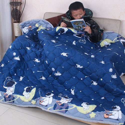 水晶绒家用新款加厚烤火被子