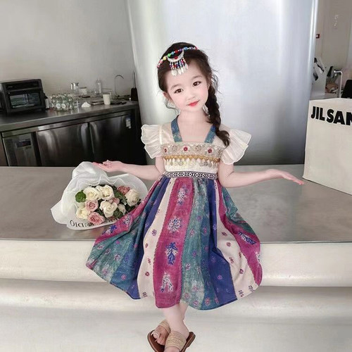 女童夏装连衣裙汉服民族风马面裙