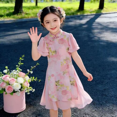 女童连衣裙夏季旗袍汉服新中式