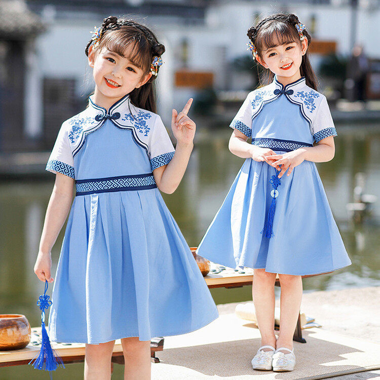 新款六一儿童合唱服中小学生诗歌朗诵表演服装男女童合唱团演出服