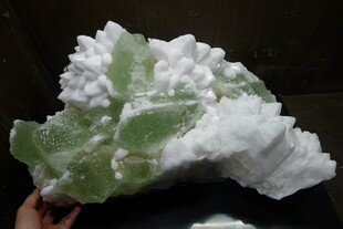 萤石Fluorite + 水晶 精品矿物晶体矿物标本矿石原石宝石观赏石