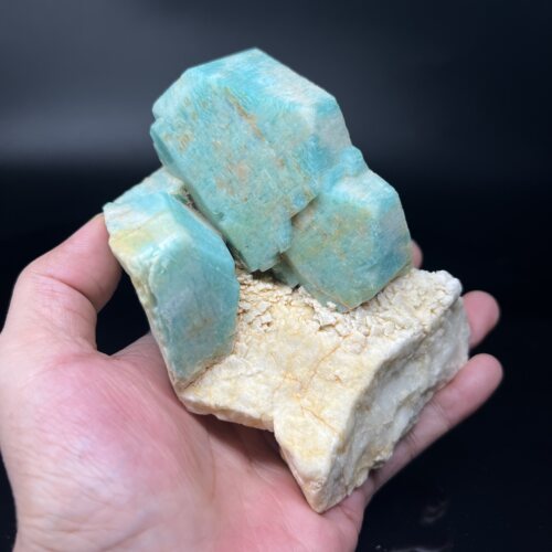 大晶体天河石（亚马逊石）Amazonite 精品矿物晶体矿物标本原石