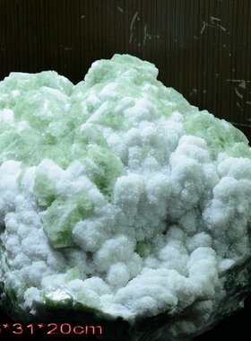萤石Fluorite + 水晶 精品矿物晶体矿物标本矿石原石宝石观赏石