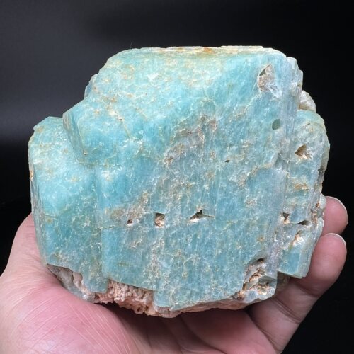 大晶体天河石（亚马逊石）Amazonite 精品矿物晶体矿物标本原石