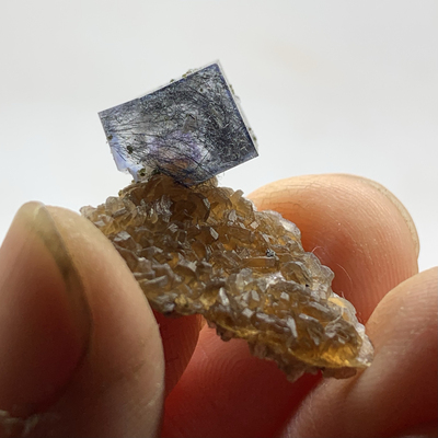 萤石包裹脆硫锑铅矿Fluorite +方解石 精品 矿物晶体 矿物标本