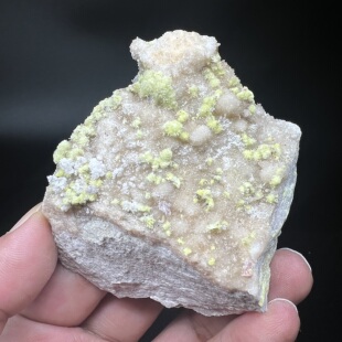 水氟铝钙石Carlhintzeite +氟铝石膏 精品矿物晶体矿物标本矿石