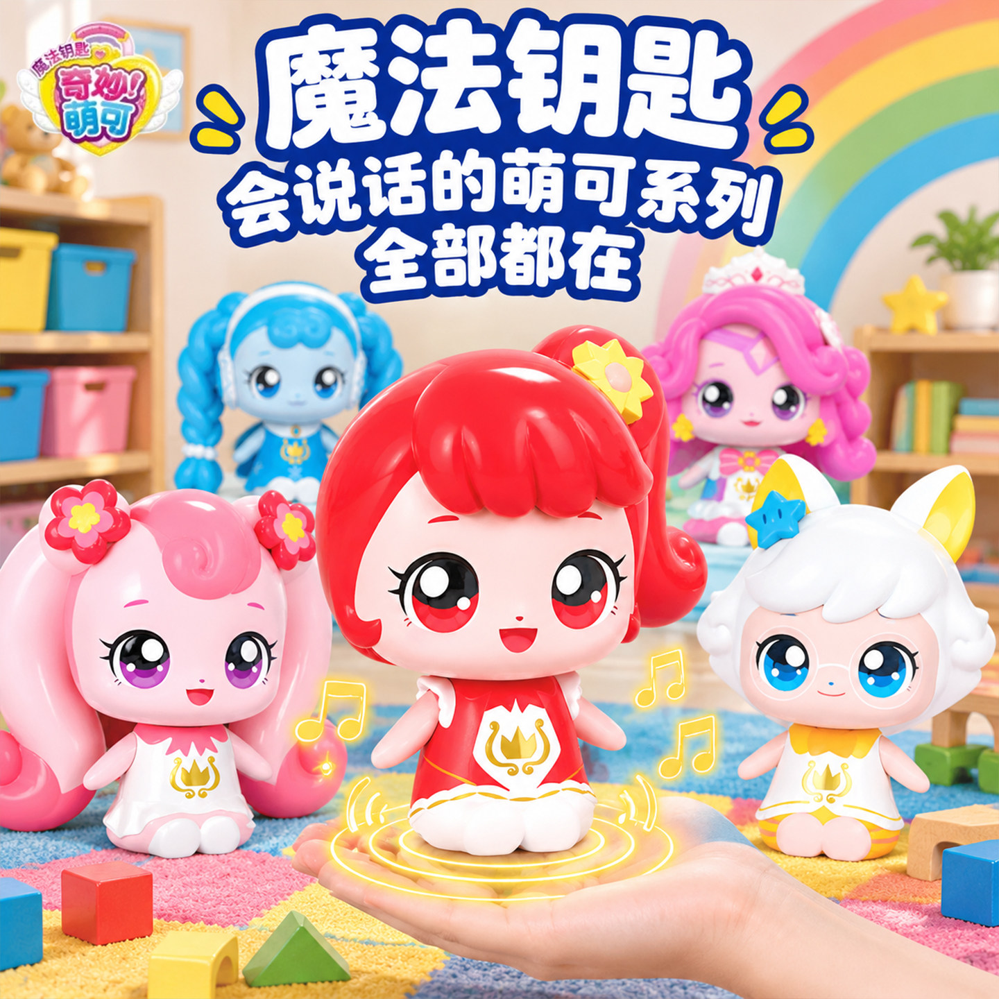 奇妙萌可之魔法钥匙会说话讲故事的爱心萌可儿童女孩玩具梦珂四六