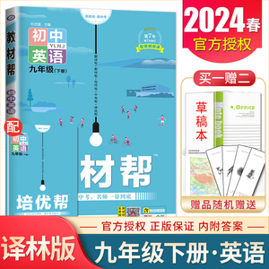 译林版2024初中教材帮英语九年级下册 同步到中考名师一帮到底初三课时教辅解读初中英语教材全解讲解类辅导书 9年级下 天星教育