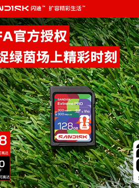 闪迪® FIFA 2026国际足联世界杯™ 授权相机sd内存卡V90卡