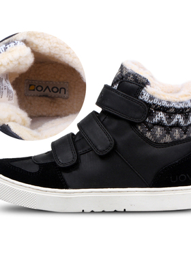 UOVO童鞋男童棉鞋新款秋冬季儿童加绒鞋子保暖中大童男童运动鞋潮