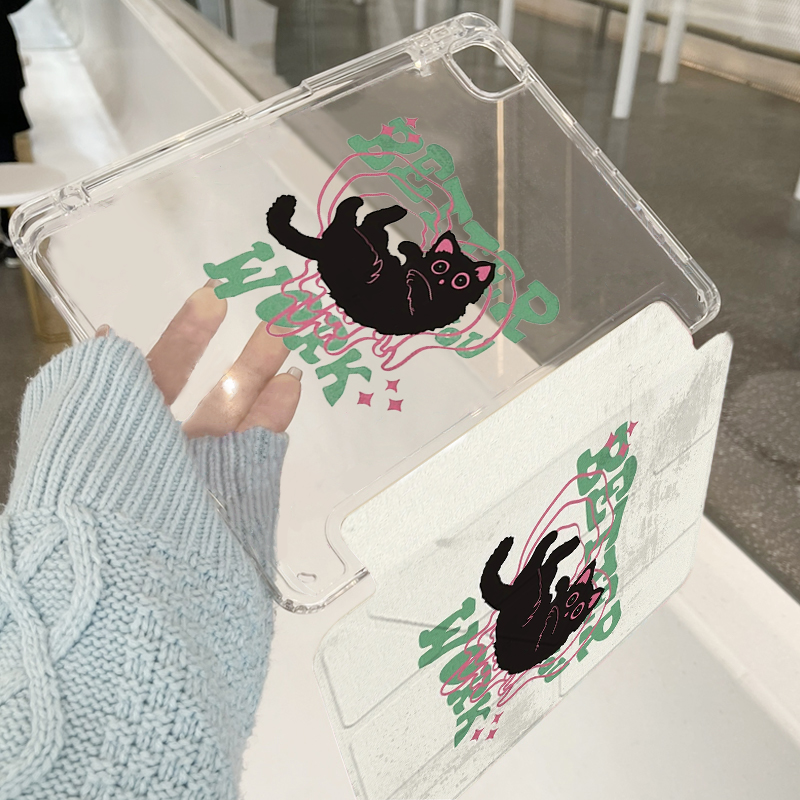 亚克力简约彩绘iPad保护套