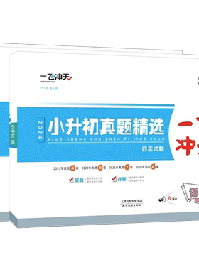 现货2026版一飞冲天小升初真题精选 语文数学英语共3册任选2023-2025三年各区试题天津各区升学考试六升七试卷小学毕业升学总复习