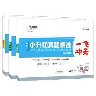 现货2026版一飞冲天小升初真题精选 语文数学英语共3册任选2023-2025三年各区试题天津各区升学考试六升七试卷小学毕业升学总复习