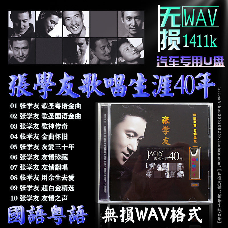 歌神张学友国语粤語经典老歌 汽车载U盘无损WAV高音质怀旧金曲32G属于什么档次？