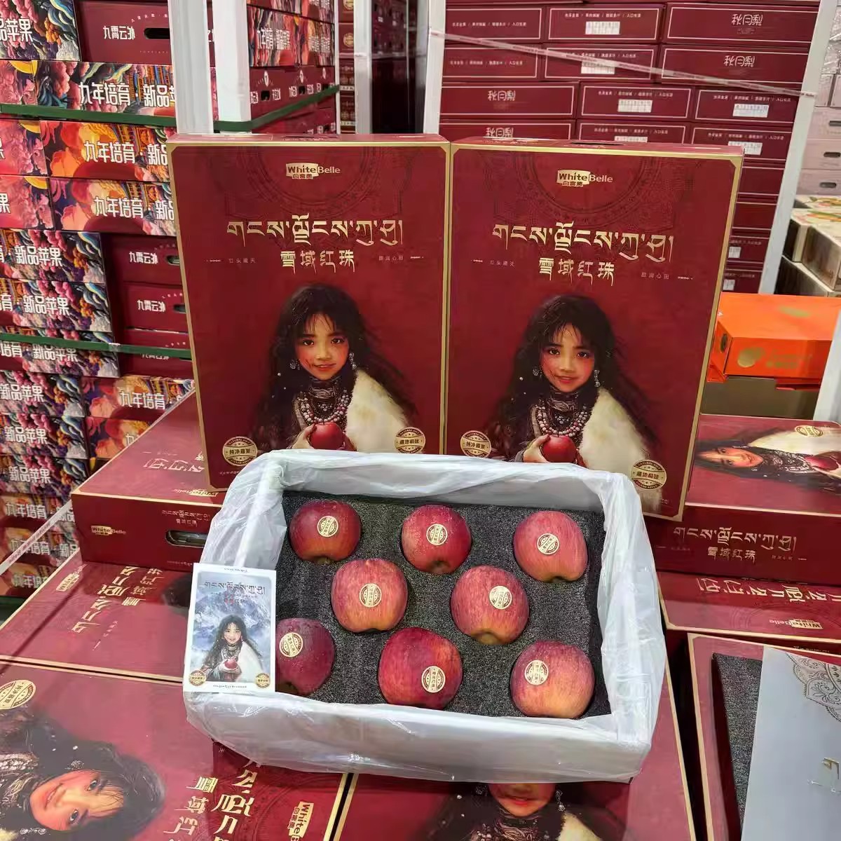 雪域红珠桑格西藏林芝高原苹果海拔晚熟冰糖心高原红丑苹果当季现