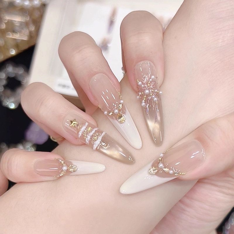 美甲【装金色鎏金穿戴甲高级款