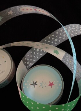 繁星丨pet胶带拉丝膜闪闪胶带百搭点缀素材