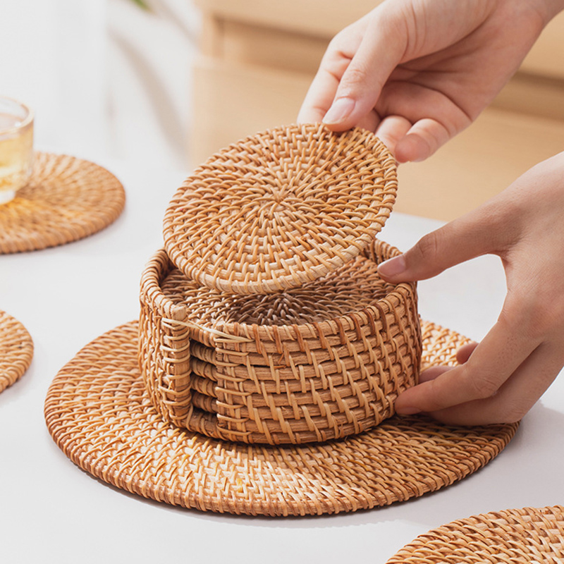 藤编隔热垫餐桌垫家用餐垫防烫垫砂锅专用垫耐高温碗垫子杯垫盘垫,餐饮具,餐垫,淘宝优惠券,粉丝福利购,淘宝优惠卷