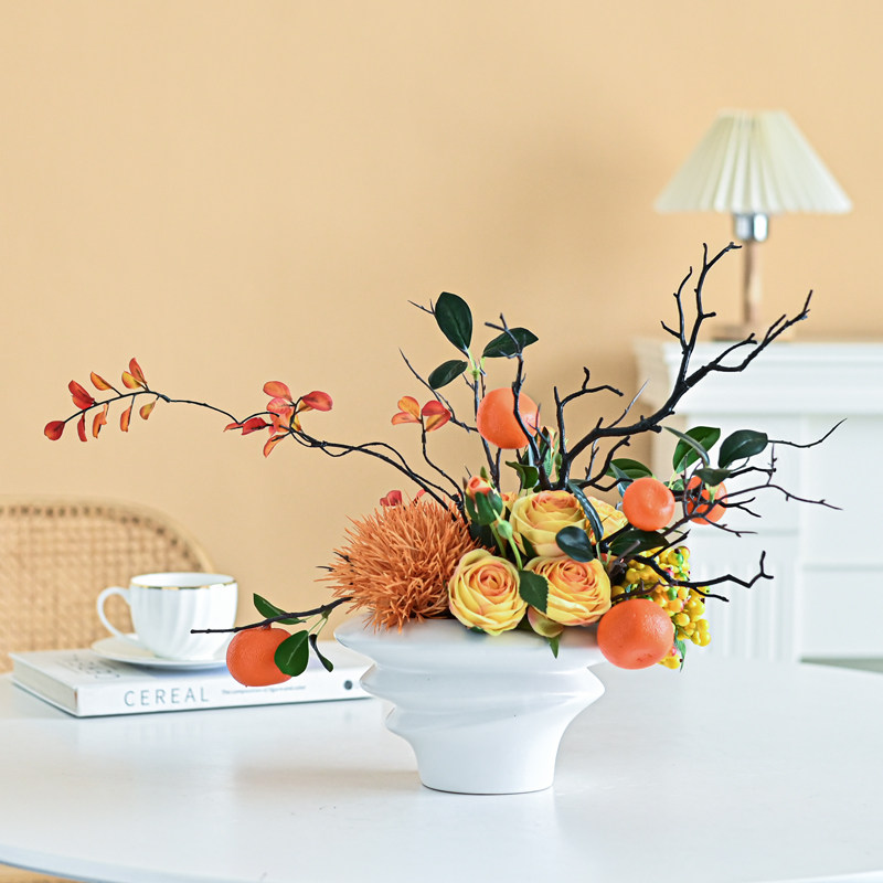 仿真花假花摆设客厅餐桌装饰品轻奢高档干花束摆件玄关插花艺摆花,家居饰品,餐桌花艺,淘宝优惠券,粉丝福利购,淘宝优惠卷