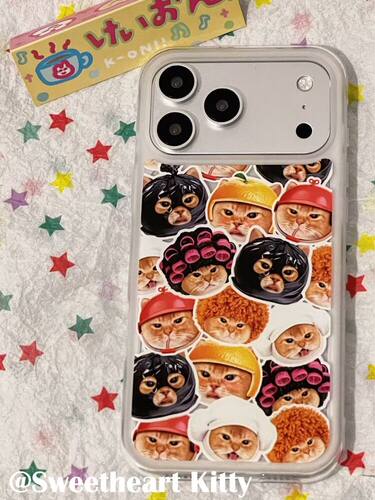 西多士ins可爱搞怪小猫头像大合集适用iphone17promax苹果16手机壳15女