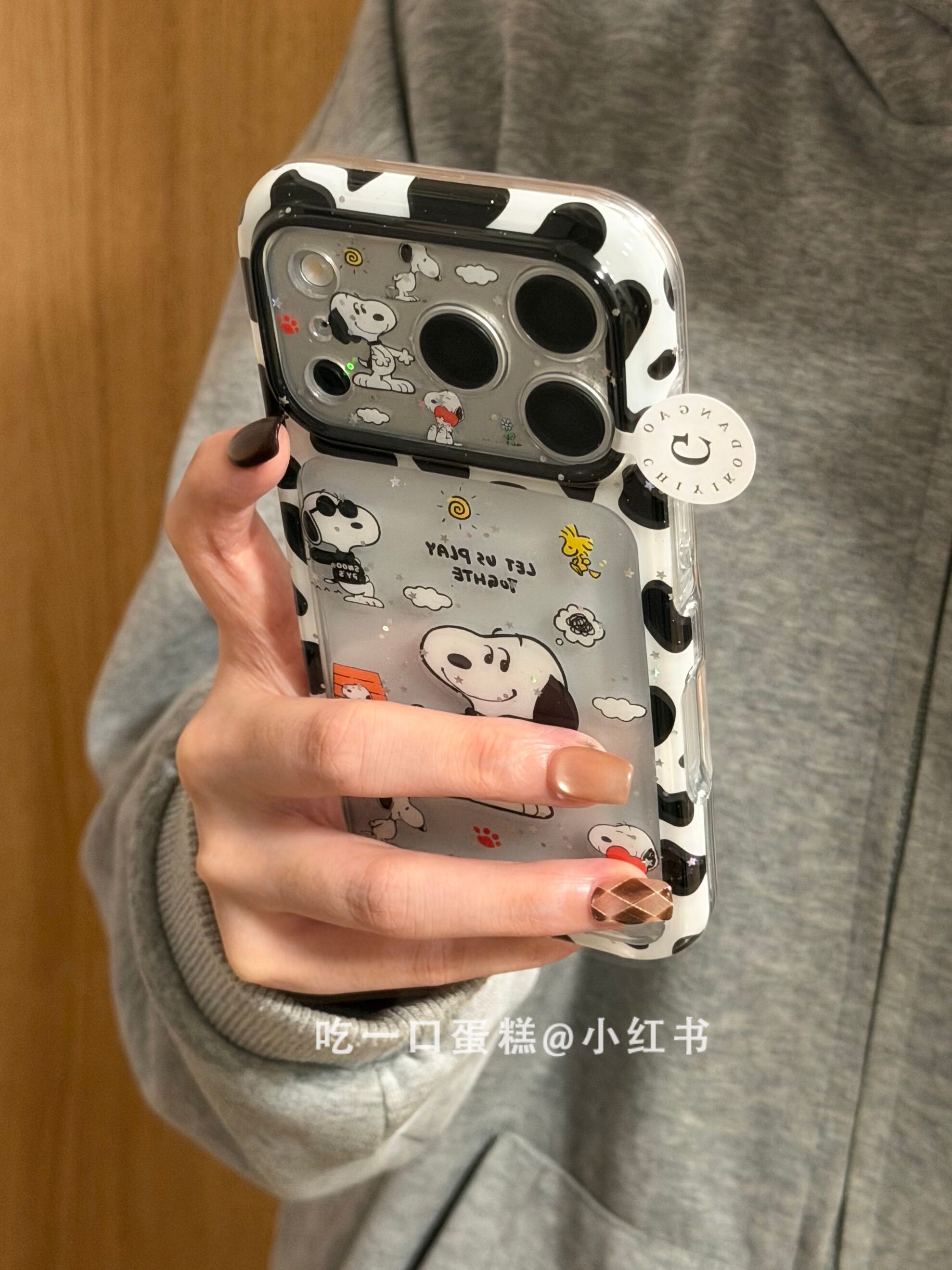 西多士红爪印史努比适用18promax手机壳iphone171615保护套