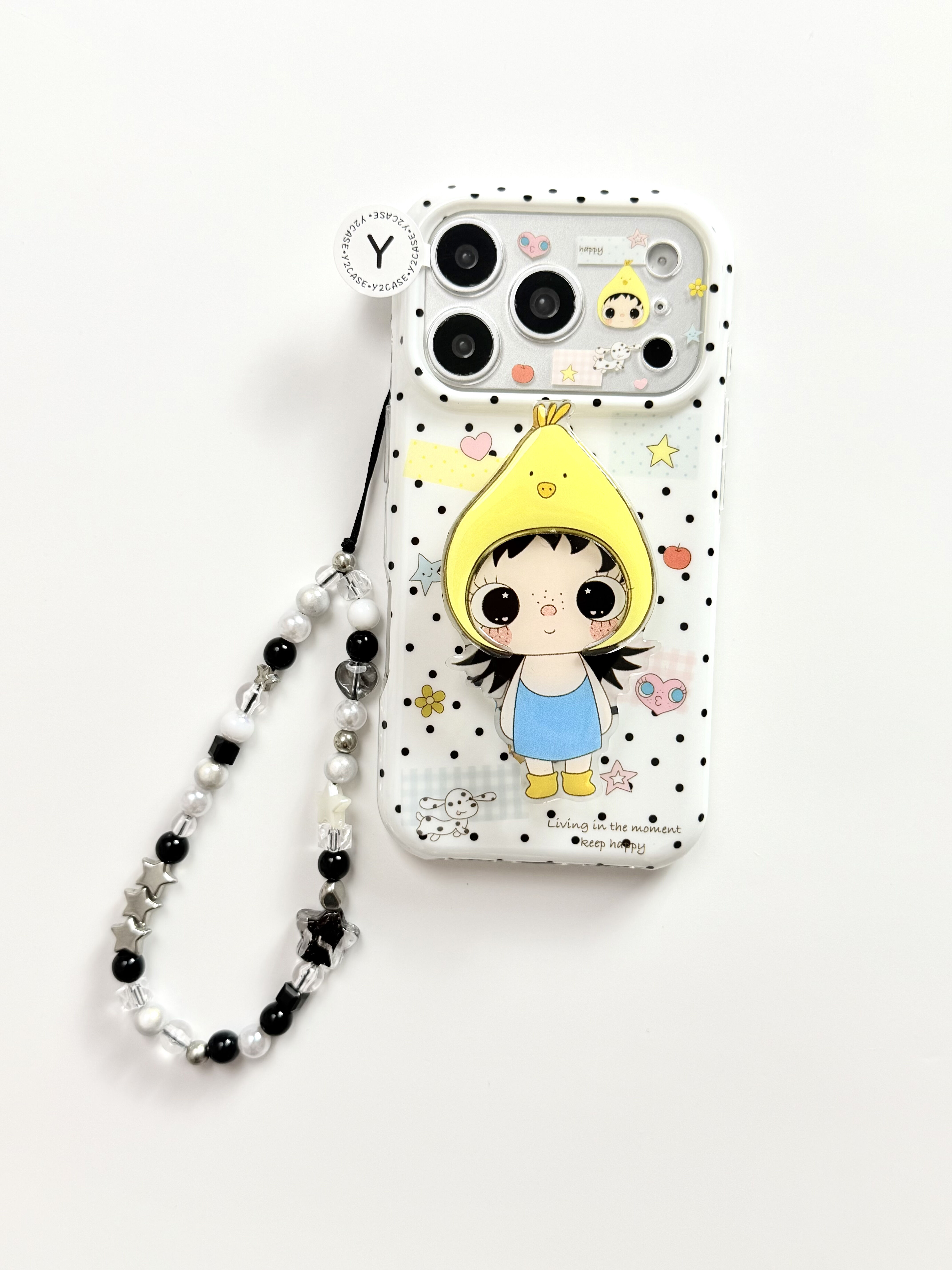 西多士创意可爱搞怪的小鸡头套小玉IMD双层手机壳适用iPhone17新款苹果16日韩卡通15个性创意