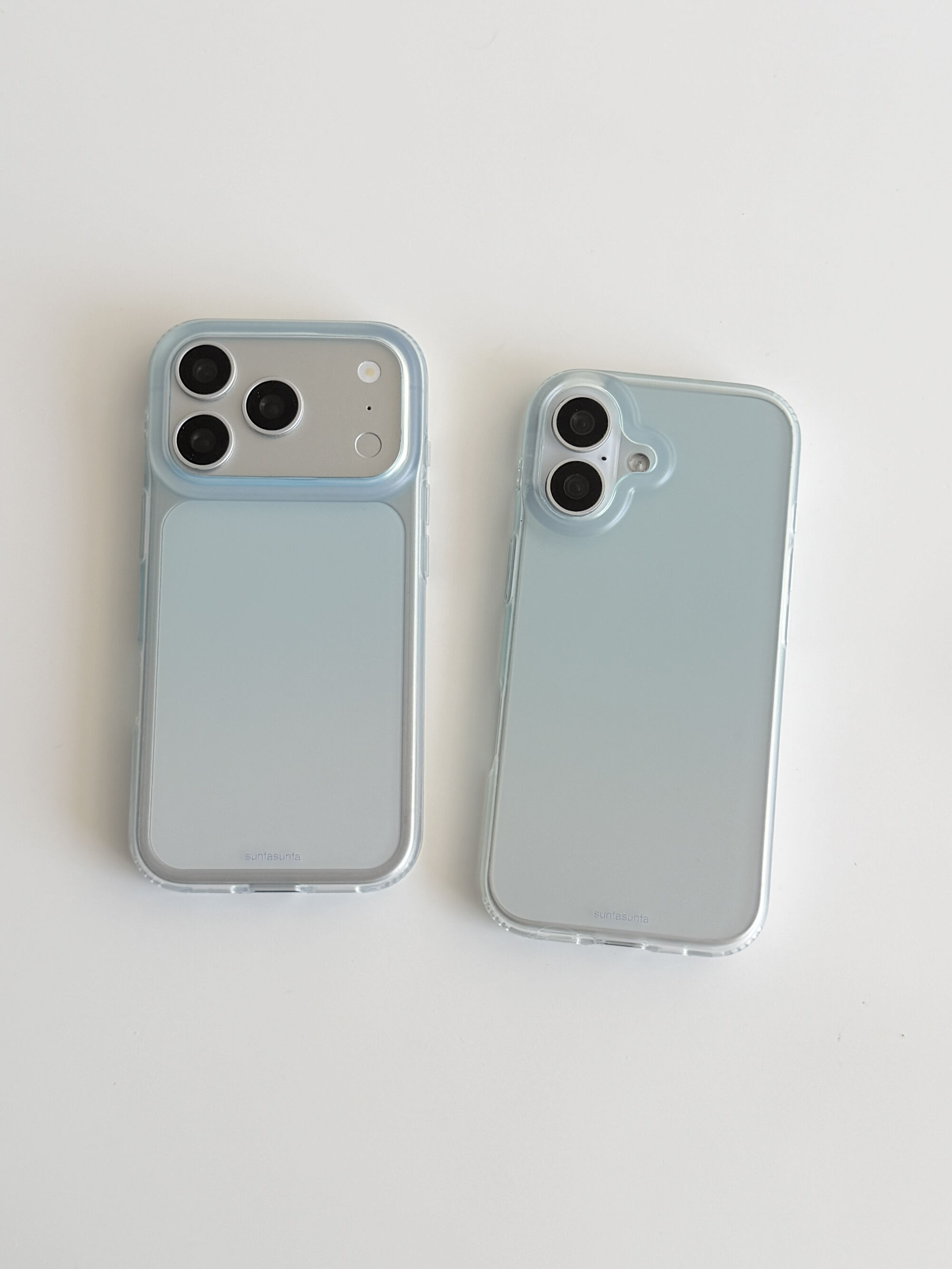 西多士适用磨砂渐变透蓝苹果iPhone17pro Max手机壳双层16p ro