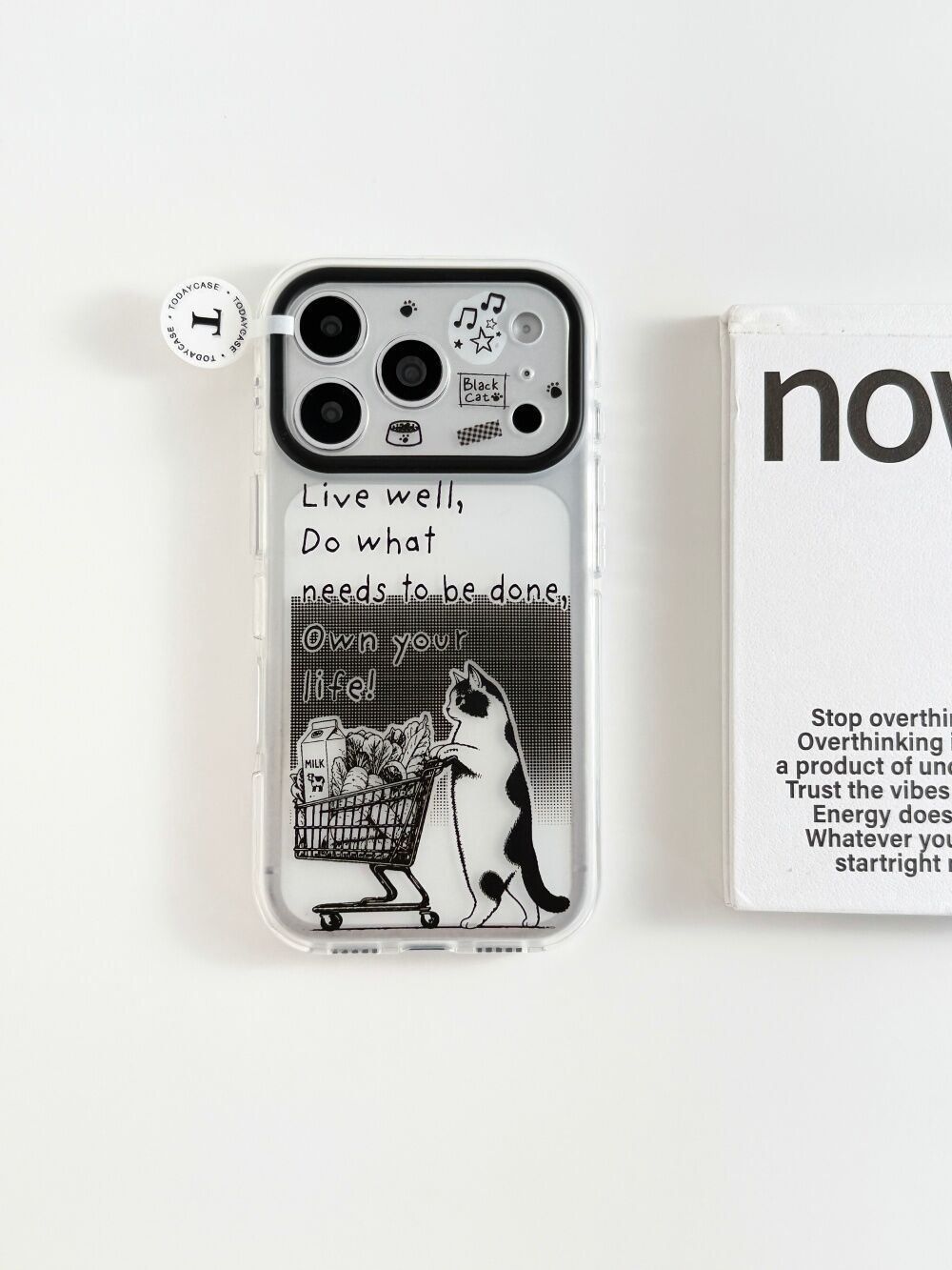 西多士购物车猫咪适用苹果18promax双层iPhone17可爱16全包15磨砂手机壳