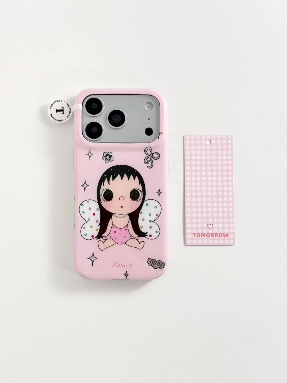西多士可爱粉底蝴蝶小玉适用苹果17promax双层iphone16/15少女心手机壳