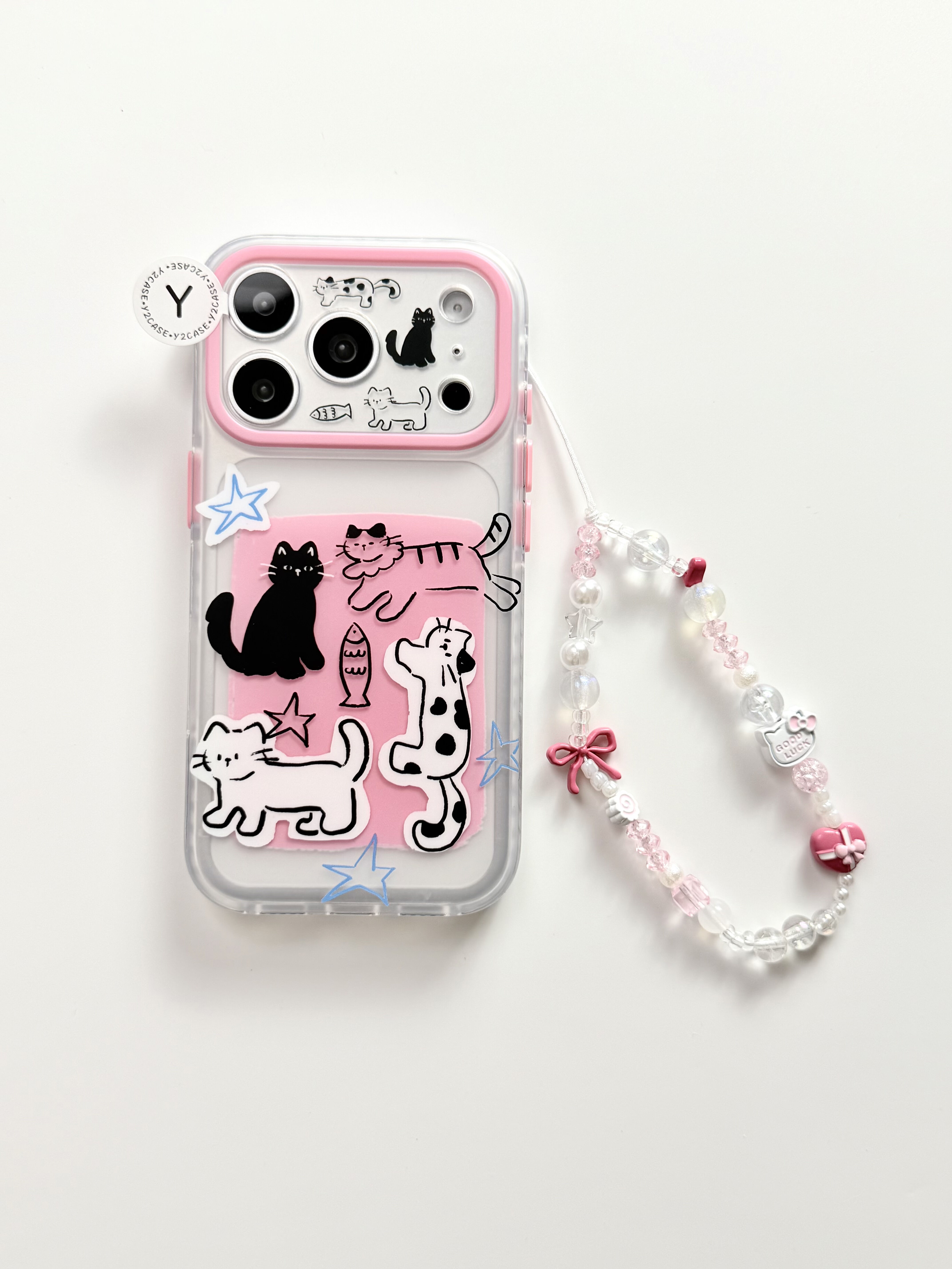 西多士磨砂可爱涂鸦四只品种小猫IMD双层手机壳适用iPhone17新款苹果16日韩卡通15