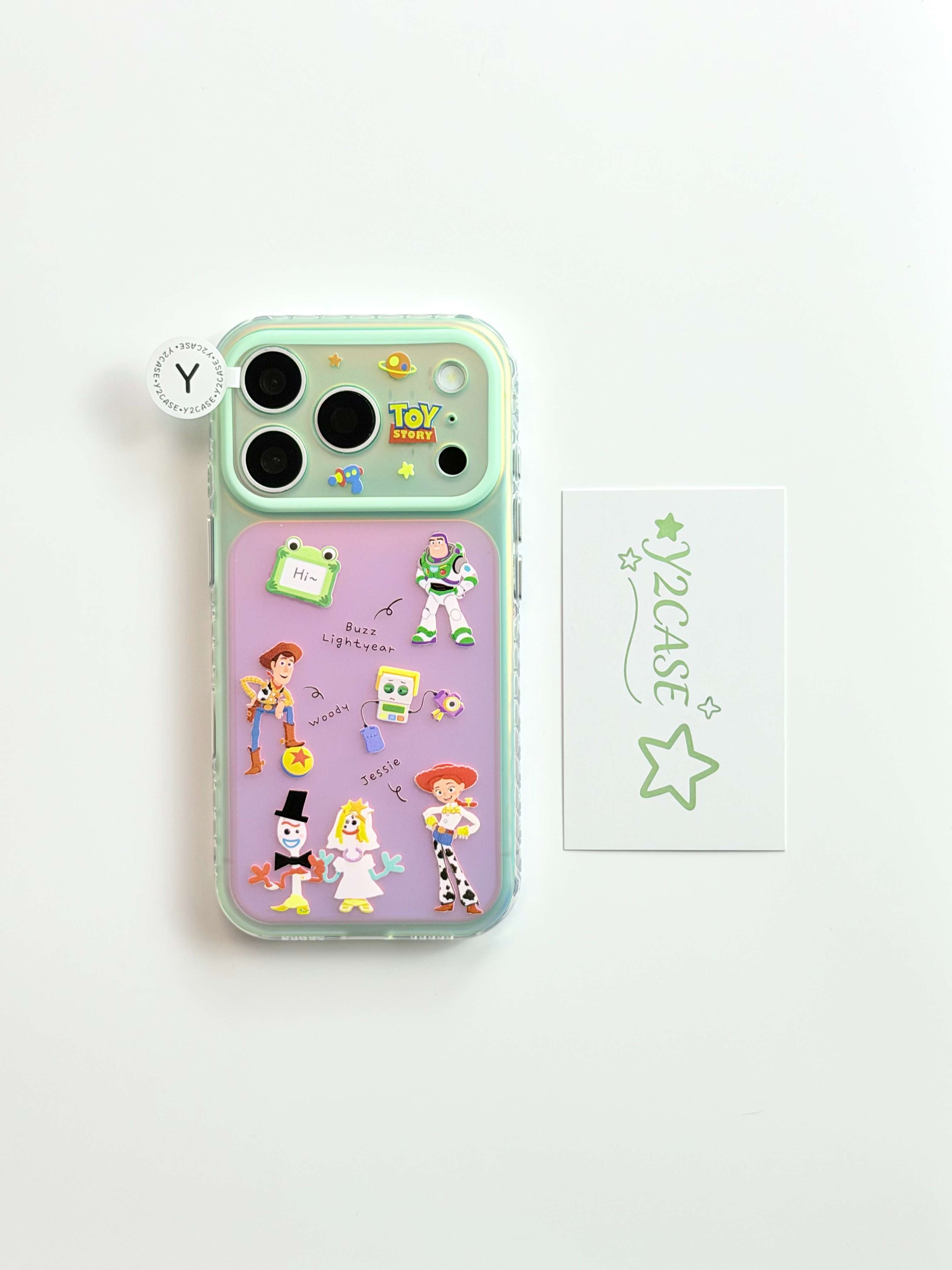 西多士可爱童趣镭射玩具总动员人物插画手机壳适用iPhone17新款苹果16日韩卡通15