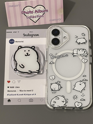 西多士磁吸肥嘟嘟自嘲熊适用iphone15promax苹果14手机壳13女12可爱17