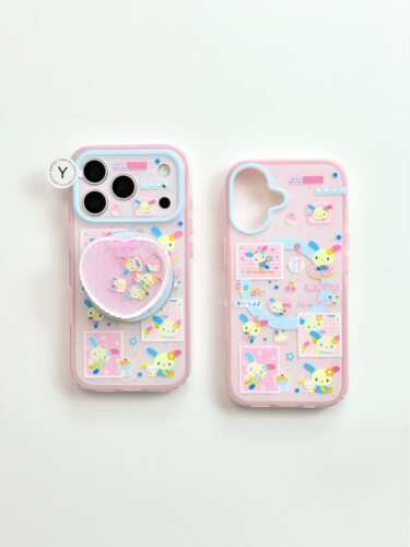 西多士磁吸壳可爱卡通花小兔IMD双层手机壳适用iPhone17系列苹果16日韩ins15日韩ins小清新18