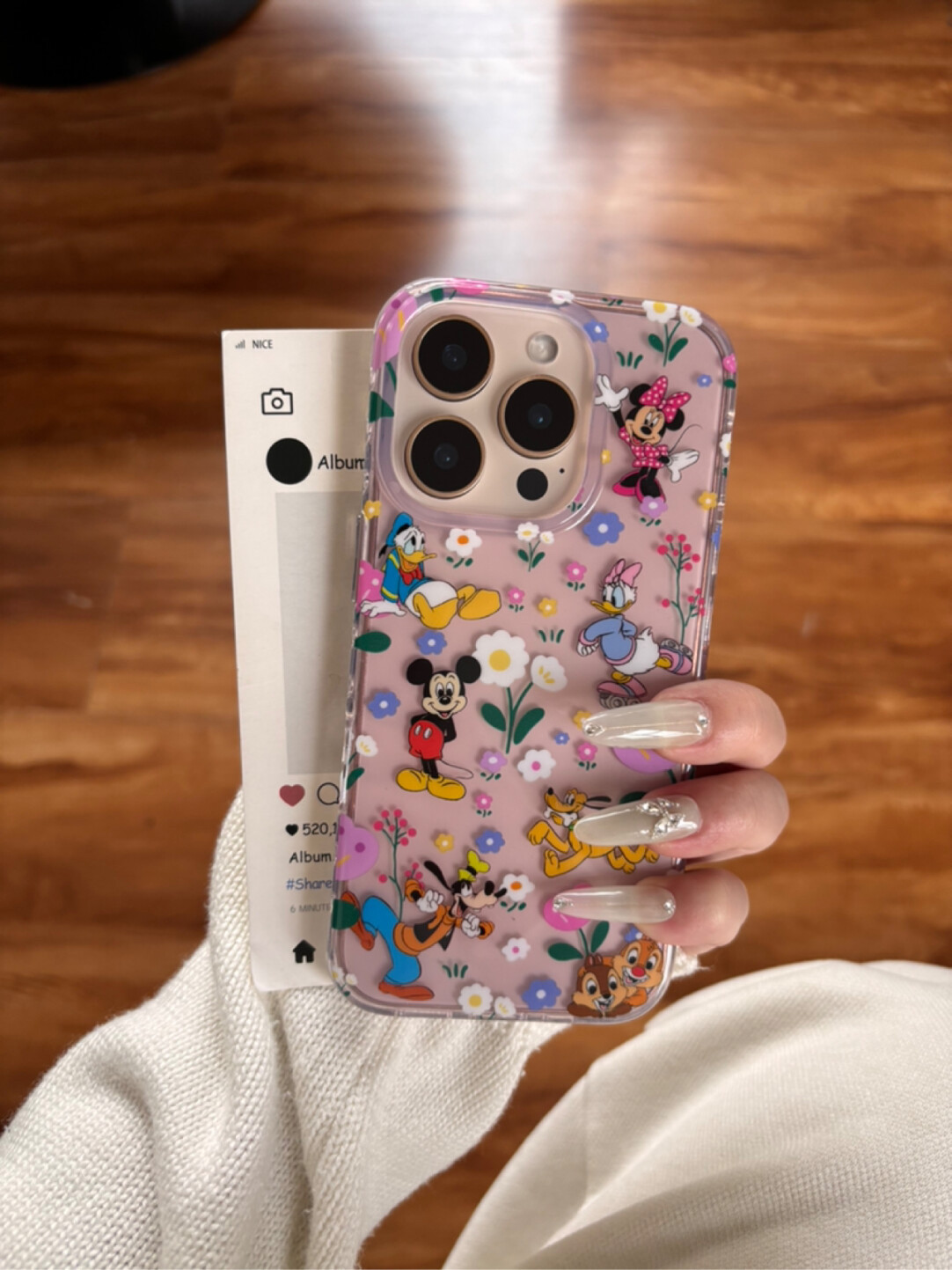 西多士满屏碎花米奇适用于苹果16pro可爱iphone14苹果15pro新款13手机壳女17