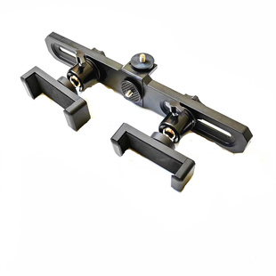 四机位手机直播支架配件多机位转接头三机位夹子固定双机位横杆