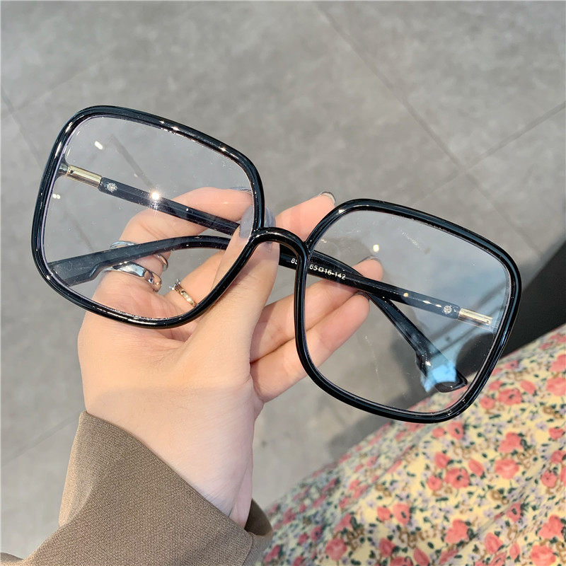 章若楠同款眼镜近视女大框显脸瘦眼镜小红书网红同款方框眼镜复古