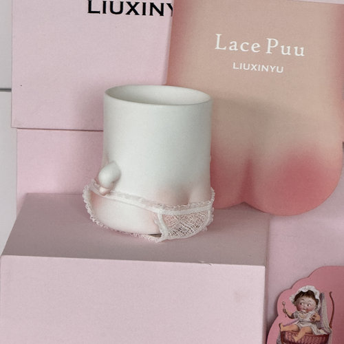 陶瓷liuxinyu粘人小屁股奶杯