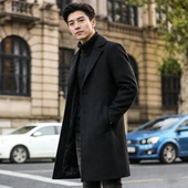 宽松高级感西装 外套韩版 加厚款 男2026新款 冬季 毛呢西服上衣男士