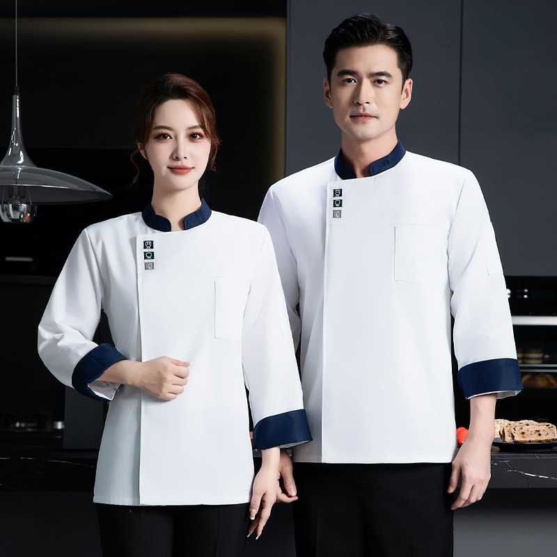 厨师服长袖餐饮火锅饭店食堂后