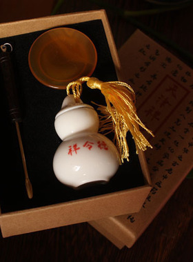 祥令德玛瑙闻烟碟鼻烟用具用品搭配民间手工小蝶长辈礼物中国礼品