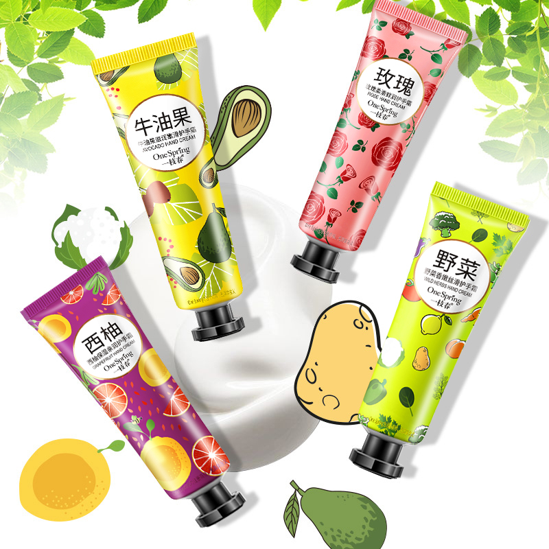 一枝春护手霜女补水保湿秋冬润肤嫩白不油腻小巧便携防裂手部脚部